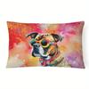 Retro Hippie Golden Retriever Pillow Case Suitable For Sofa Bedroom Car Pillow Cover Cushion Rectangular Back Cushion
