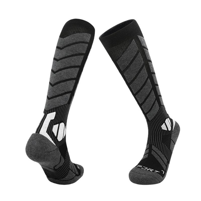 Unisex Cross-Border Style Wool Ski Socks: Long Tube, Warm, Anti-Slip, Anti-Pilling, Ideal for Skiing and Mountaineering