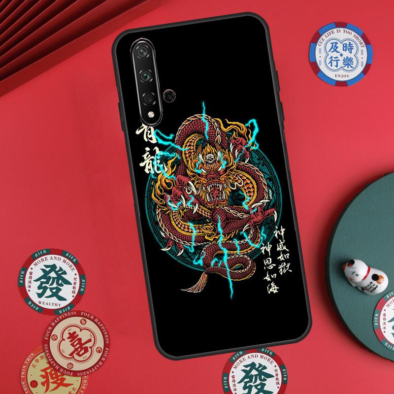 Fashion Chinese Dragon For Huawei Nova 12s 12i 7i 8i 11i Y73 Y70 Y90 Y60 Y72 Y61 Y91 9 10 SE P30 Pro P40 Lite Case