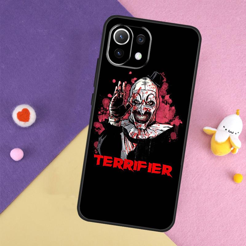 

Horror Movie Terrifier Case For Xiaomi Mi 12 11 Lite 11T 12T Pro 12S Ultra POCO X3 X4 Pro F4 GT F3 M5 M5S M4 Pro Mi 11 Lite