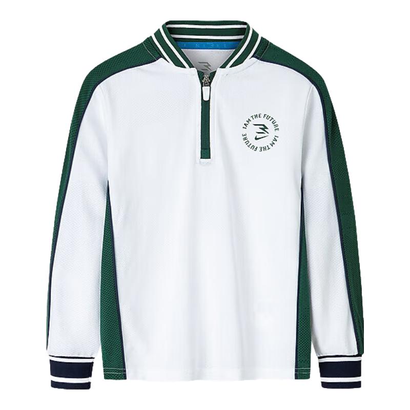 Nike Boys  Color-Blocked Long-Sleeve T-Shirt M