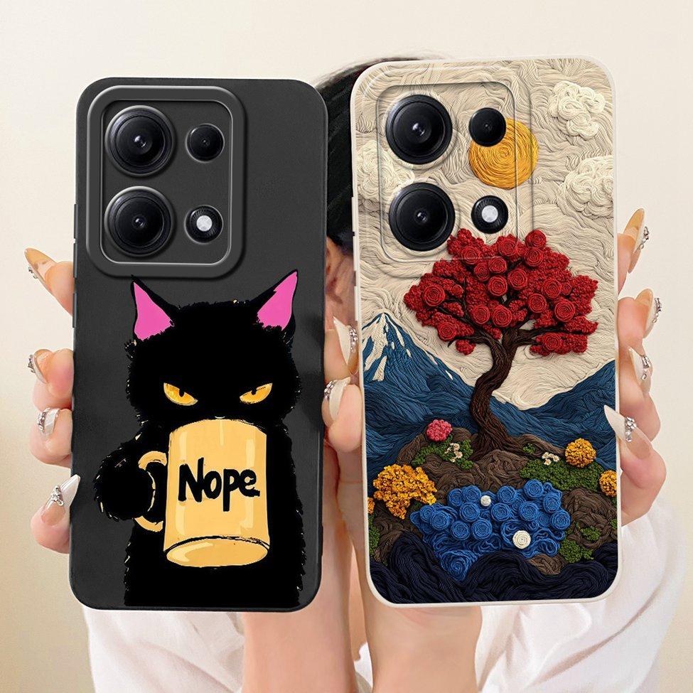Phone Casing For Redmi Note 14S Cover Fashion Cartoon Cute Funny Painted Silicone Case 2502FRA65G