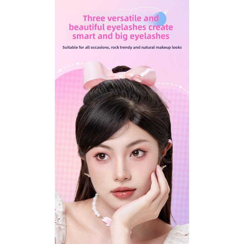 Kleberfreie Falsche Wimpern Großpackung Trilogie 10 Reihen Anfänger Sonnenblumenwimpern Ohne Kleber Wasserwimpern