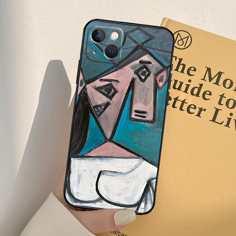 Painting Picasso Abstract Art Phone Case For iPhone 17 16 15 14 13 11 12 Pro Max mini XR 16e 15 16 Plus 17 Air Full Cover