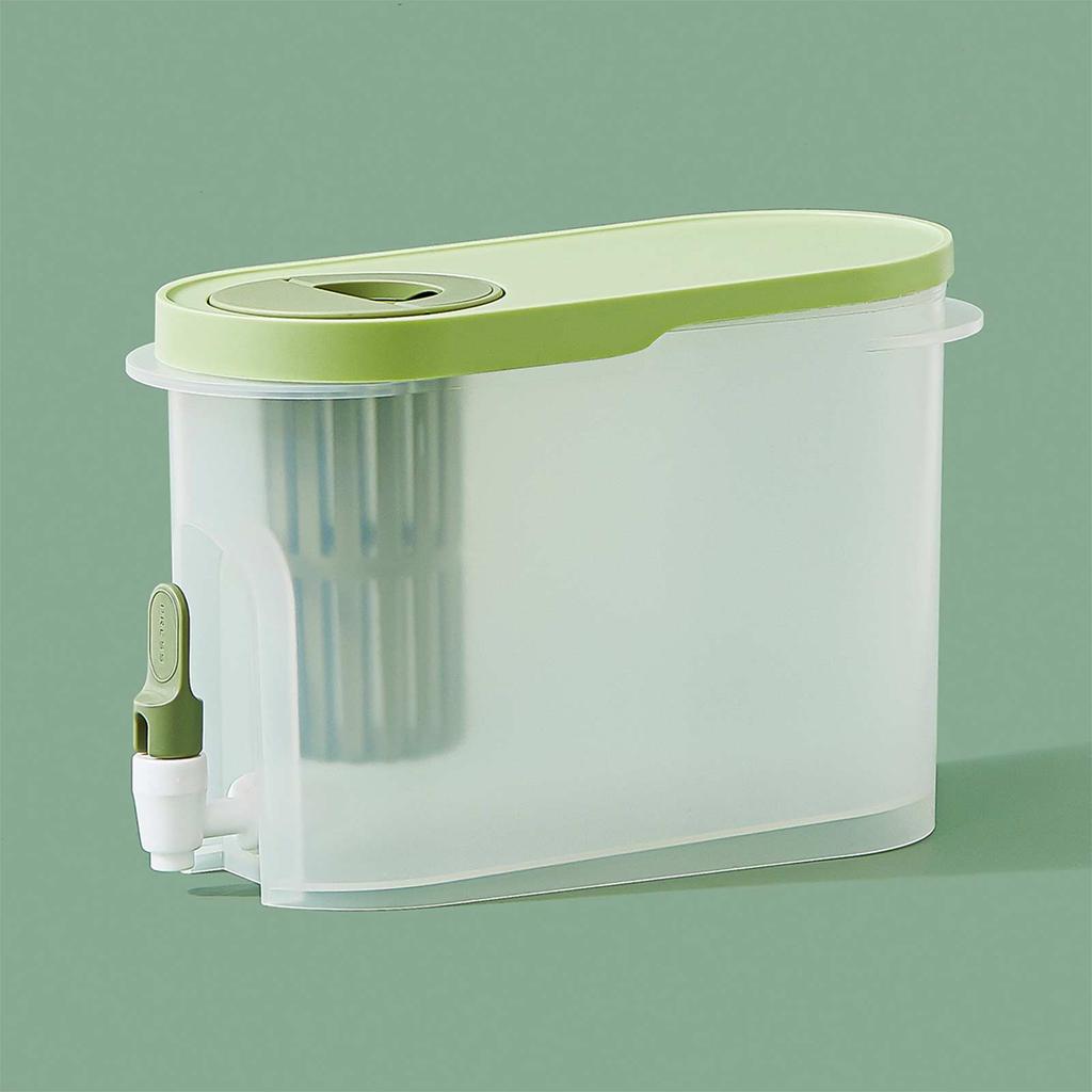 3.9L Cold Kettle with Faucet Large Capacity Refrigerator Iced Beverage Dispenser for Kitchen Dining Room Yellow