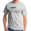 Customized Cotton T-shirt for Men Funny Short-sleeved Shirt with Programmer