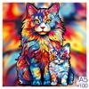 Non-Toxic 300Pcs Wooden Puzzle Color Cat Delicate Irregular Shape Puzzles Gratitude Adult Stress Reduction Family Interactive Toys Gift