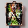 Placă de tablă Portret Lamine Yamal Poster Artă de perete personalizată Semne metalice retro vintage pentru cameră Birou Decorare Gaming