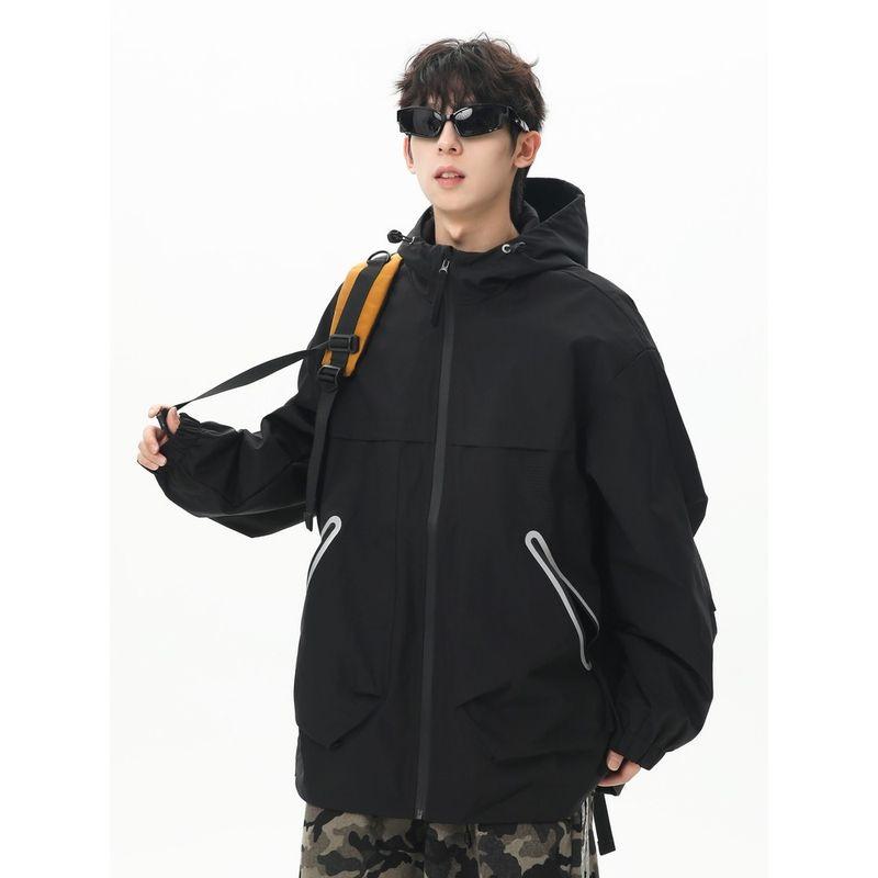 Wassup2025 New Autumn and Winter Jacket Loose Zipper Pocket Workwear Jacket Couple Outdoor Sports Top