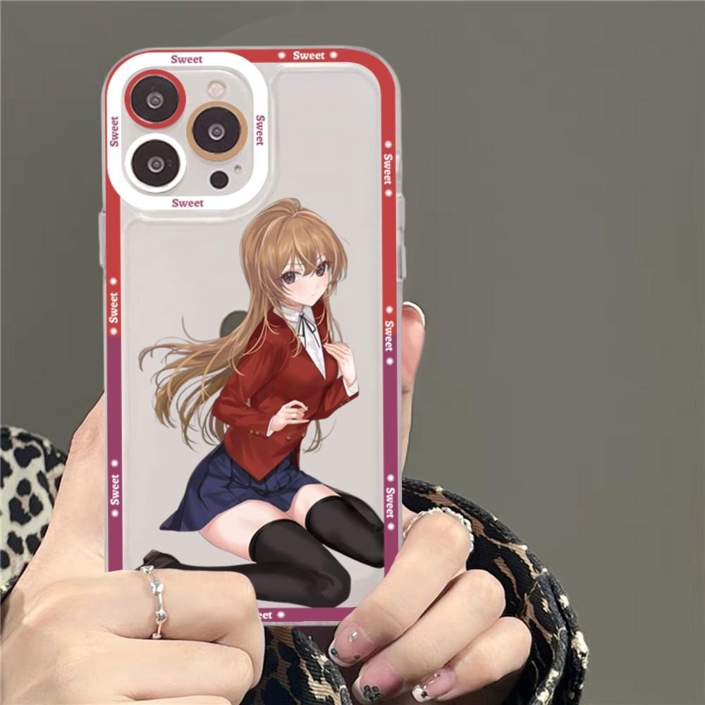 Toradora Taiga Aisaka Anime Phone Case For iPhone 15 11 12 13 14 Mini Pro Max XR X XS TPU Clear Case