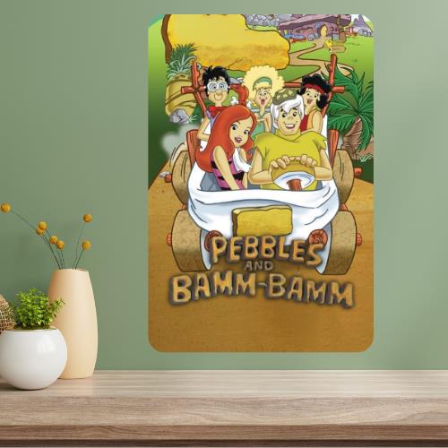 The Pebbles and Bamm Classic TV Show Metal Poster Sign 20x30cm(7.8x11.8inch)