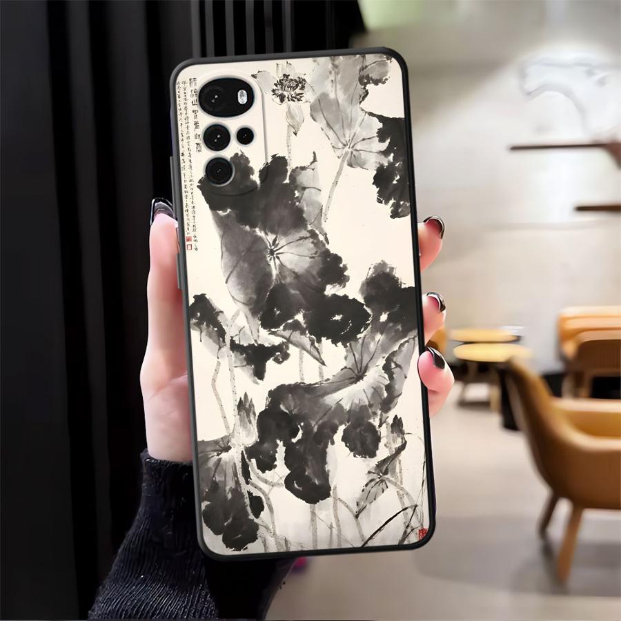 Retro Chinese Style Phone Cover Case for Motorola Moto Edge 20 Pro 30 Lite G32 G51 G73 G22 Edge40 G71 G52 G60s G53 G30 G50