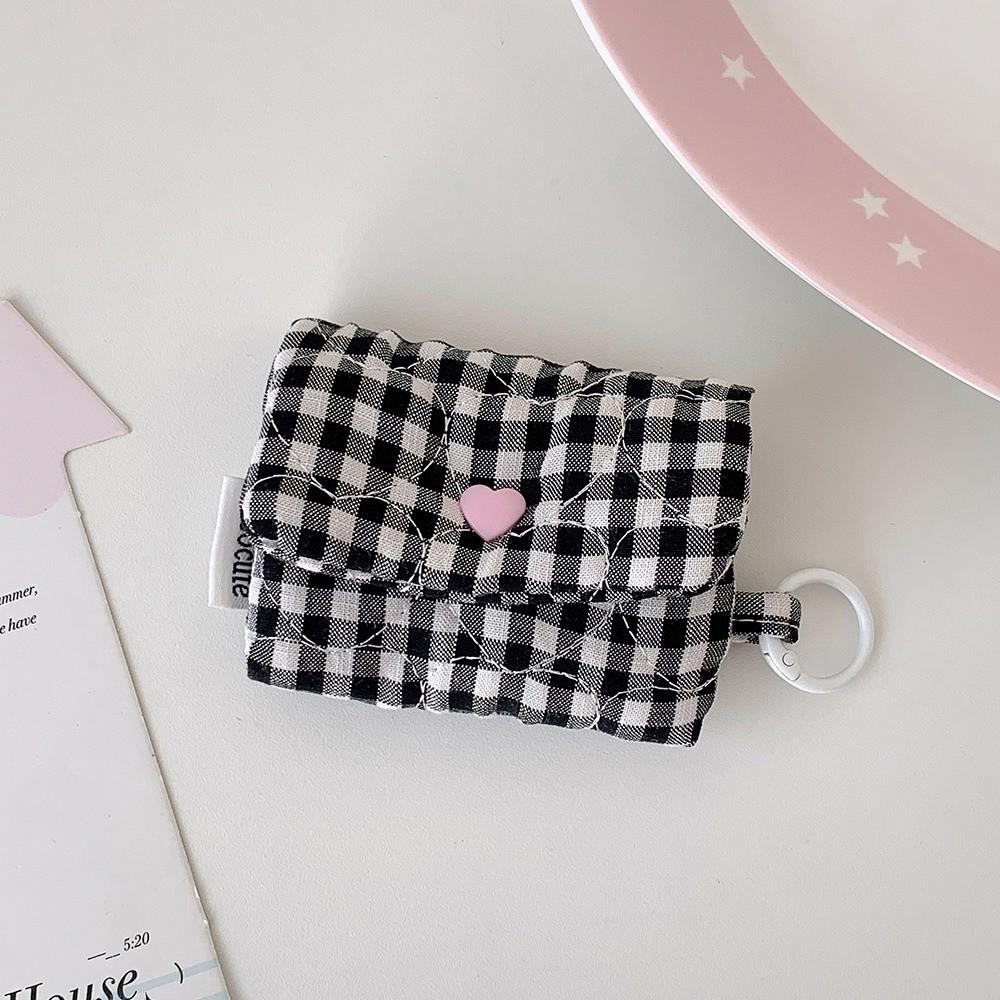 With Keyring Earphone Bag Lightweight Coin Purse Pouch Cute Mini Earphone Pouch for AirPods