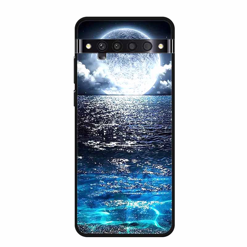 Für TCL 10 Pro Hüllen Weiches TPU Silikon Katze Löwe Rückseitenhüllen für TCL 10 Pro T799B T799H Cover Stoßfest Funda Capa TCL10Pro 6,47"