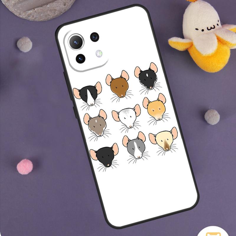 Cute Cartoon Animal Rat Case For Xiaomi 15T Pro 13T 14T 14 15 Ultra 17 Pro Max POCO F8 Pro F5 F6 F7 X5 X6 X7 Cover