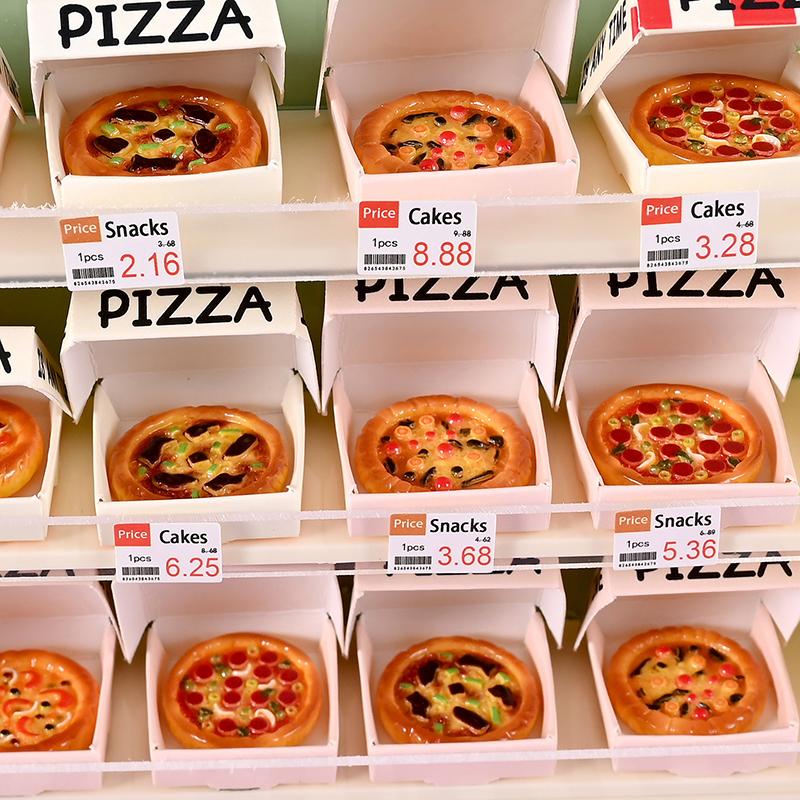 6 Stück Puppenhaus Miniatur Pizza Oder Verpackungskarton Modell Küche Lebensmittel Dekor Spielzeug Puppenhaus Zubehör