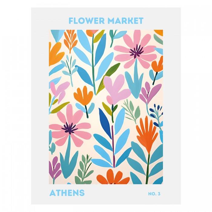 Jolly and Dash Flower Market Athens Print