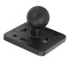 1in Ball Mount Base Universal Aluminum Alloy Ball Mount Plate with AMPS Hole for BRCOVAN B Size 1in Ball Dual Socket Arm
