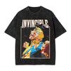 2026 Retro Unbesiegbar Cartoon Comic Gewaschen Neuankunft Unisex Kleidung T-Shirt Mann Grafische T-Shirts Unisex T-Shirt für Unisex Kleidung