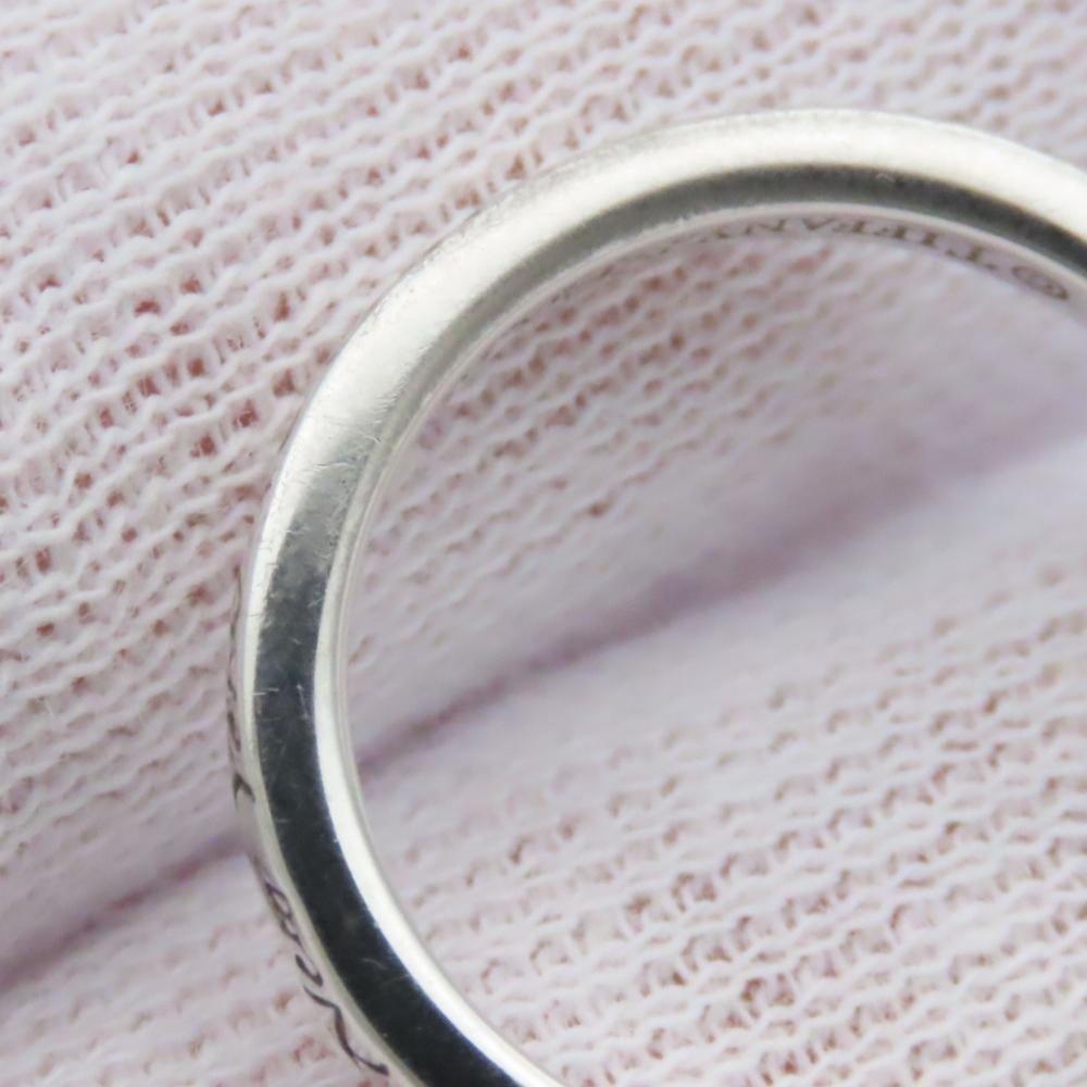 Używany TIFFANY&Co. Pierścionek Notatki Wąski EU#49 Srebro925 2,7g Srebrny Klasyczny