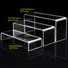 Clear Acrylic Riser Set Versatile Display Stands Acrylic Retail Display Risers Simple Install for Jewelry & Collectibles