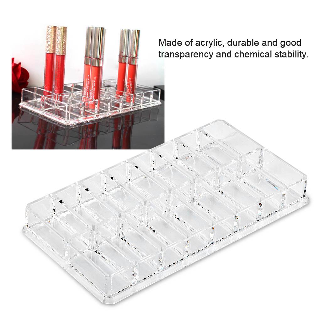 16 Grid Transparent Acrylic Larger Compact Organizer Power Eyebrow Powder Holder Store Box
