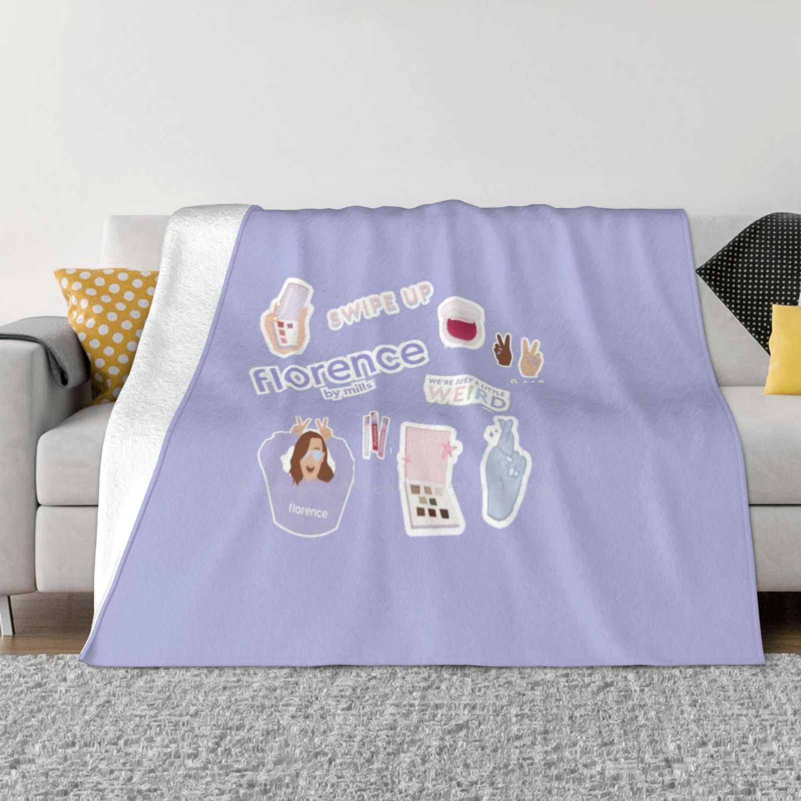 Florence By Mills-Милое Новое Поступление Модное Повседневное Теплое Фланелевое Одеяло Florence1 Millie Bobby Brown1 Florence By Mills1 30x40in