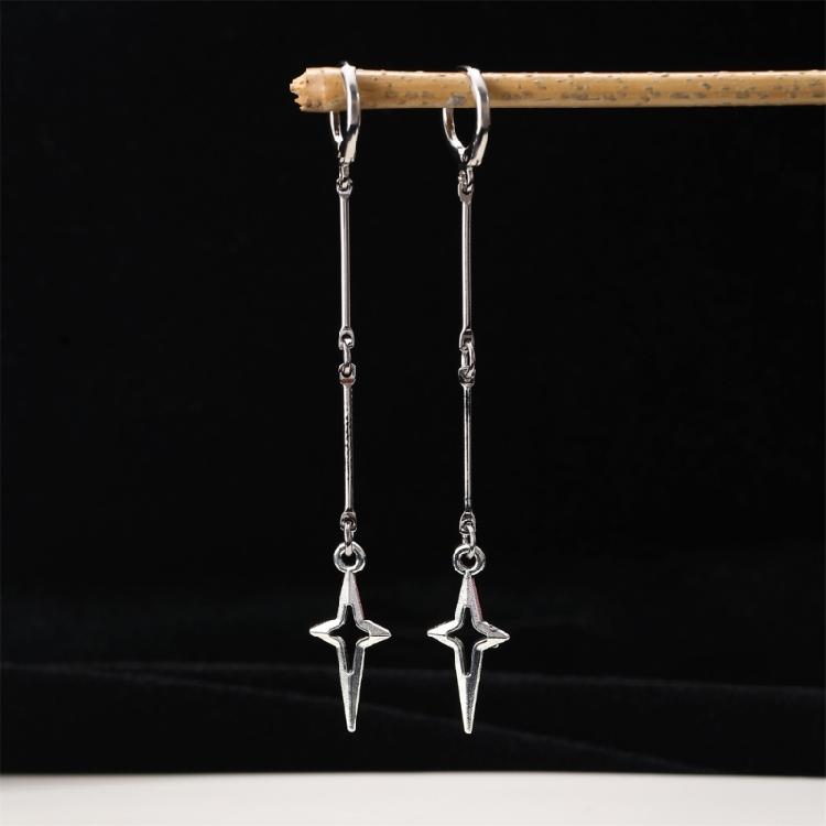 Gothic Inspired Hoop Earrings Star/Thorns Rivet Ear Buckles Fashion Ear Accessories for Theme Gatherings and Event