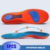 2/4/6Pcs Orthopedic Shoes Insole Men Women Arch Support Plantar Fasciitis Insoles for Feet Shock Absorbing Non Slip Shoe Pads