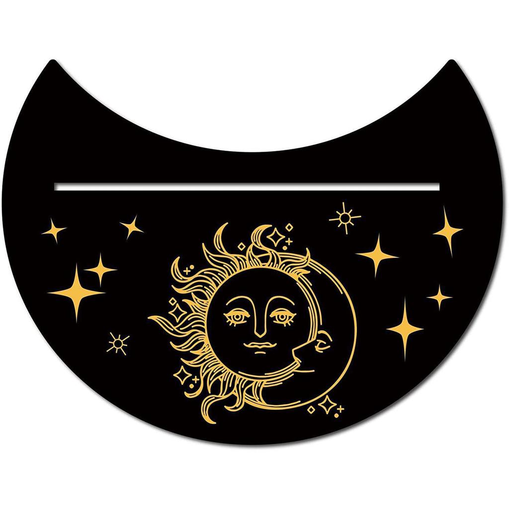 Witch Divinations Tarots Display Base Moon Phases Tarot Altar Stand Holder Witchcraft Supplies Wood Cards Stand Holder
