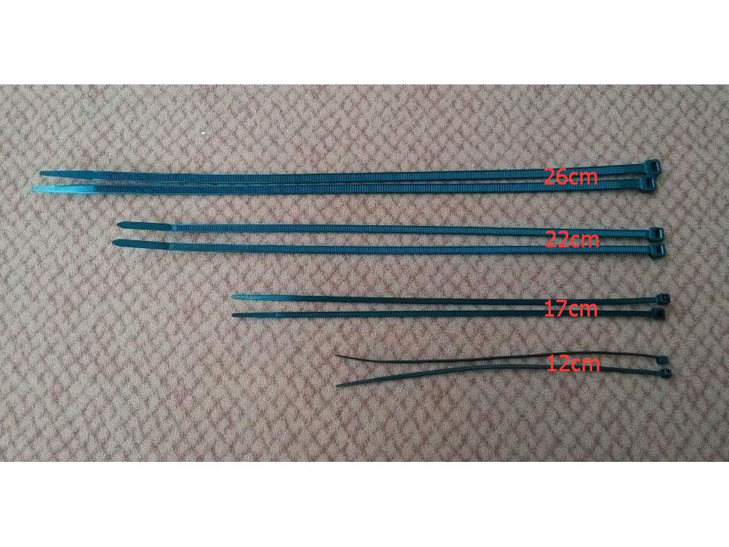 Black Nylon Zip Tie for Mountain Bike Speedometer, Cable, Brake, and Gear Bundling 5cm Single