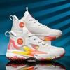 New mandarin duck basketball shoes large size male and female primary and secondary school students big children's combat boots mesh sports shoes one