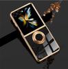 Electroplating Shockproof Phone Case with 360°Ring Holder Kickstand for Samsung Galaxy Z Flip 8 7 FE 6 5 4 3 Flip7 Flip6 Flip8