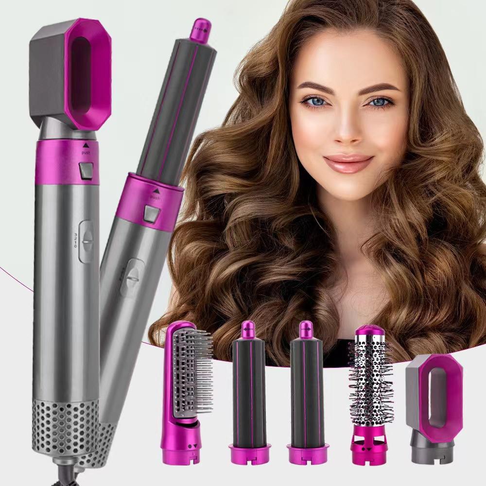 5-in-1 Dual-Use Automatic Curling and Straightening Hair Styler and Hair Dryer