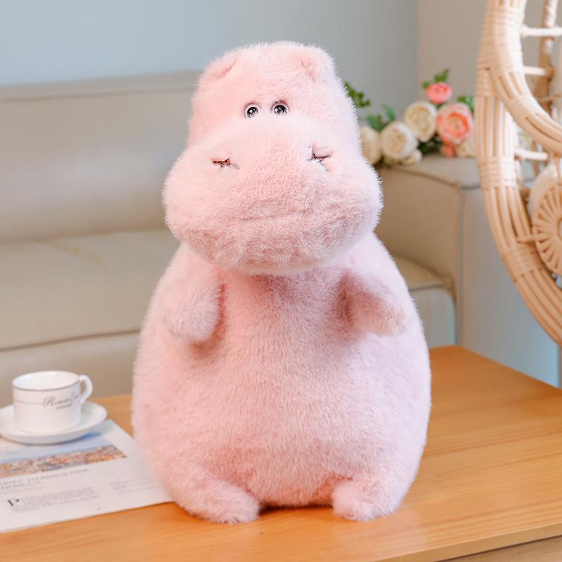 Funny Hippo/Polar Bear/Husky/Groundhog Plush Cute Fat Doll Toy Boy Girl Soft Throw Pillow Surprise Birthday Gift Fill Decor