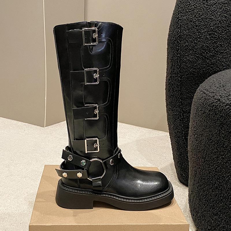 

Обязательно носить, когда выходите на улицу! Ботинки Женские Летние Американские Ретро Ботинки Мартин Коричневые Высокие Ботинки Длинные Ботинки Вестерн Ковбойские Ботинки 40 чёрный