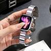 Rhinestone Piano Link Metal Watch Band, Luxury Strap for Apple Watch Series 1-11 38/40/41/42/44/45/46/49mm, Women Replacement Wristband