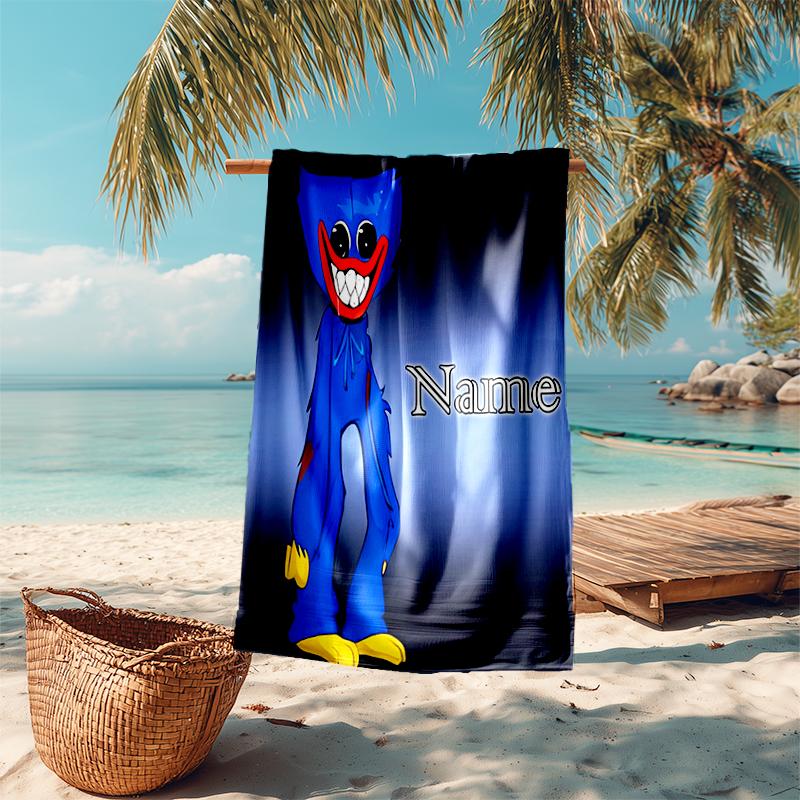 Personalized Customized Proof Beach Towel with Poppy Playtime Pattern - Soft, Absorbent,quick-drying,perfect Swimming,camping&bathing