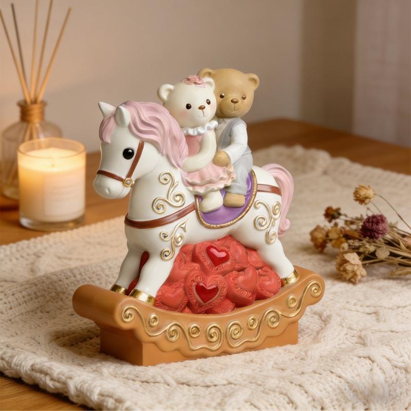 Versatile Bear Rocking Horse Silicone Mold For Baking Candy Making And Creative Crafts Microwave Safe Dessert Mold