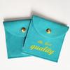 In-Stock Black Velvet Double-Sided Necklace Storage Bag with Snap Closure Flap