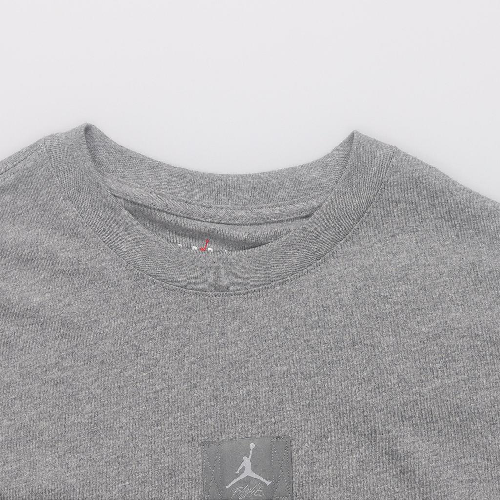 Jordan Vienspalviai kasdieniai marškinėliai apvalia iškirpte ir trumpomis rankovėmis vyrams, pilki FZ1913091