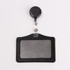 Women Men Student Retractable Badge Reel ID Card Holder Cover Case Nurse Badge Lanyards Fashion PU Leather Card Holders Set