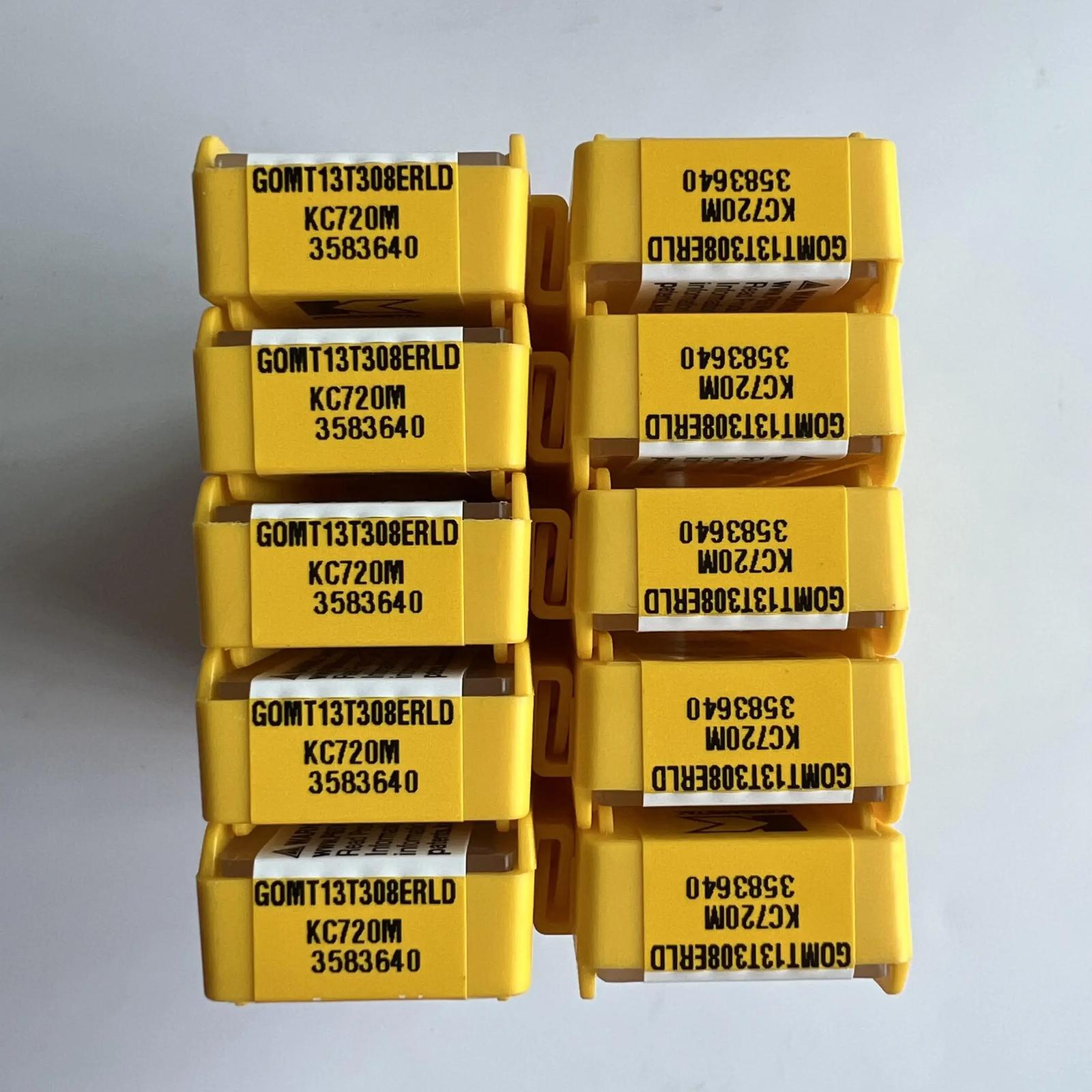 

Original / GOMT13T308ERLD KC720M / Industrial indexable Carbide Inserts 10 Pcs
