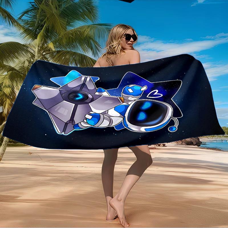 Unterwasser-Abenteuer-Roboter Strandtuch Mikrofaser-Strandtuch, Leicht und Schnelltrocknend, für Sommerreisen, Schwimmbad-Fan Geburtstagsgeschenk