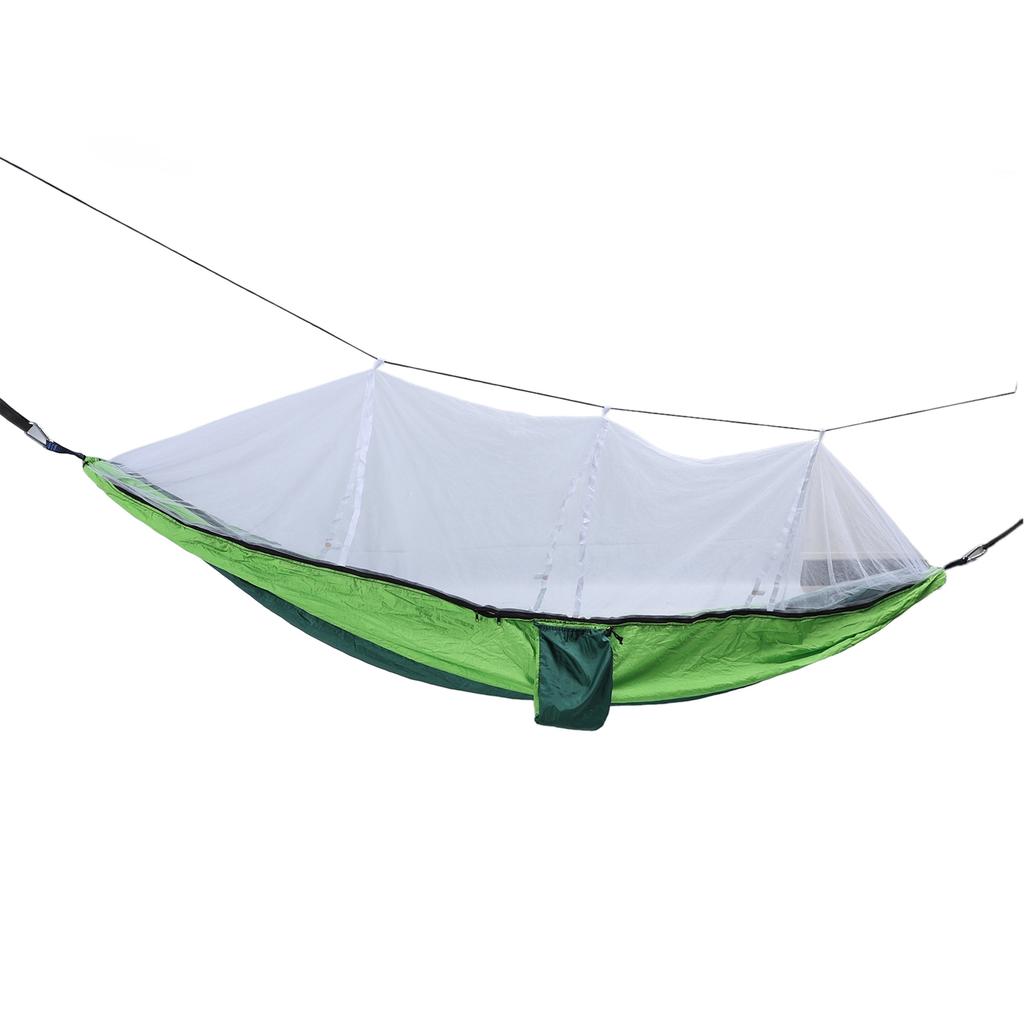 Outdoor Hammock 661lb Load Bearing Lightweight Portable Hammock with Net for Courtyard Camping Picnic
