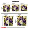 2 Stück, 2D-Flachdruck Beliebte Vorhangpaneele Lebendige florale Blüten Polyesterstoff (ohne Stange) Art Deco Festlich Ideal für