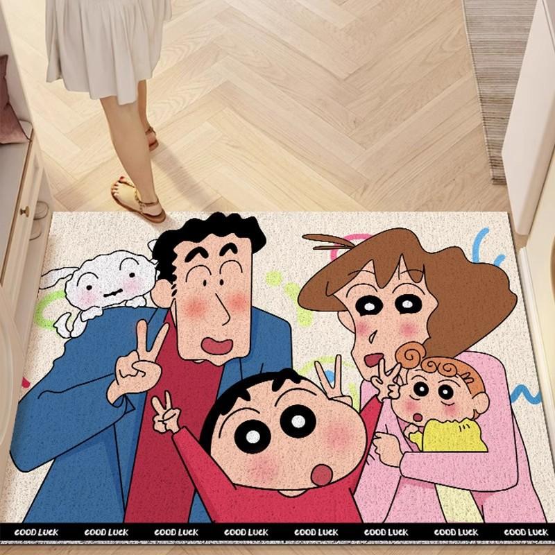 Animation Cartoon Character Entry Floor Mat Household Entrance Silk Ring Dirt-Resistant Wear-Resistant Door Mat Can Be Cut Corridor Non-Slip Mat