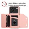 For Xiaomi Redmi Note 13 Pro+ 5G Case Card Holder Kickstand Skin-Touch Phone Cover with Wrist Strap