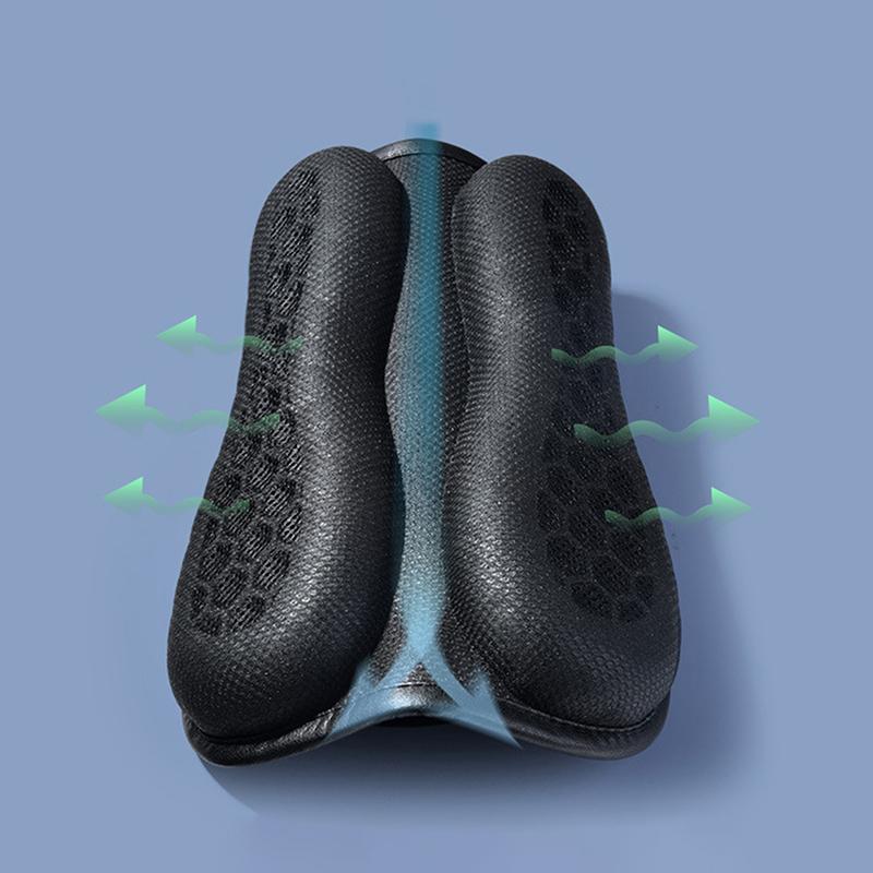 Motorrad-Gel-Sitzkissen, 3D-Wabenstruktur, Stoßdämpfung und atmungsaktives, faltbares Motorrad-Gel-Sitzpolster für lange Fahrten