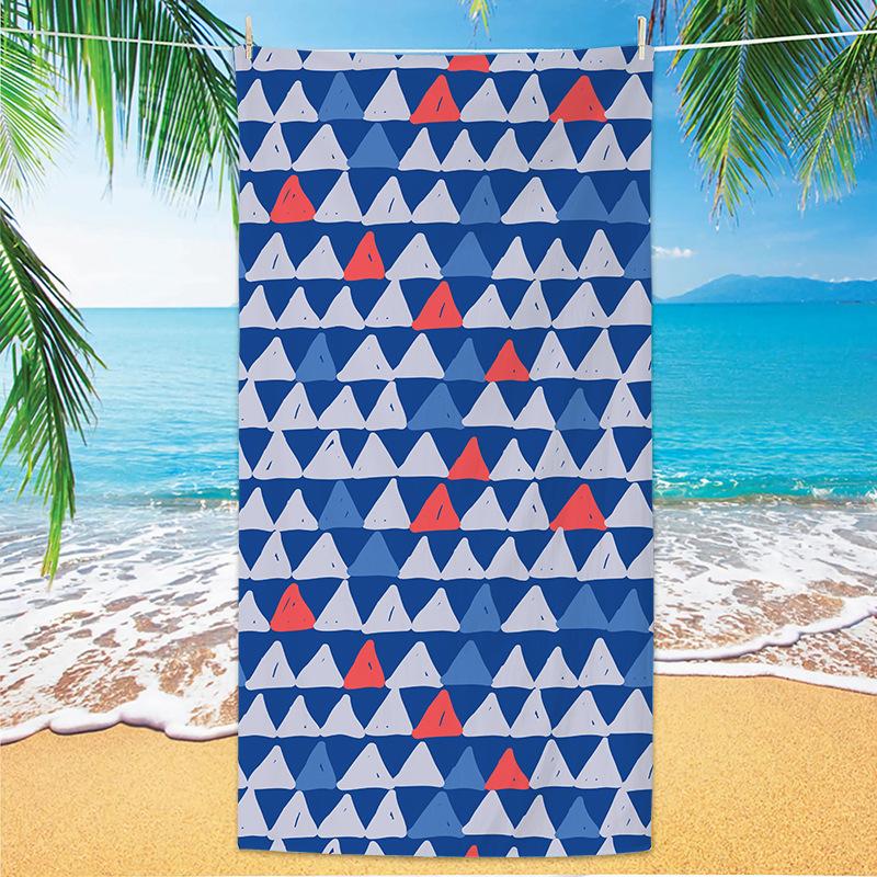 1pc Fruit Printed Beach Towel, Quick Drying and Absorbent Soft Swimming Towel, Multi-functional Sand Proof Beach Towel